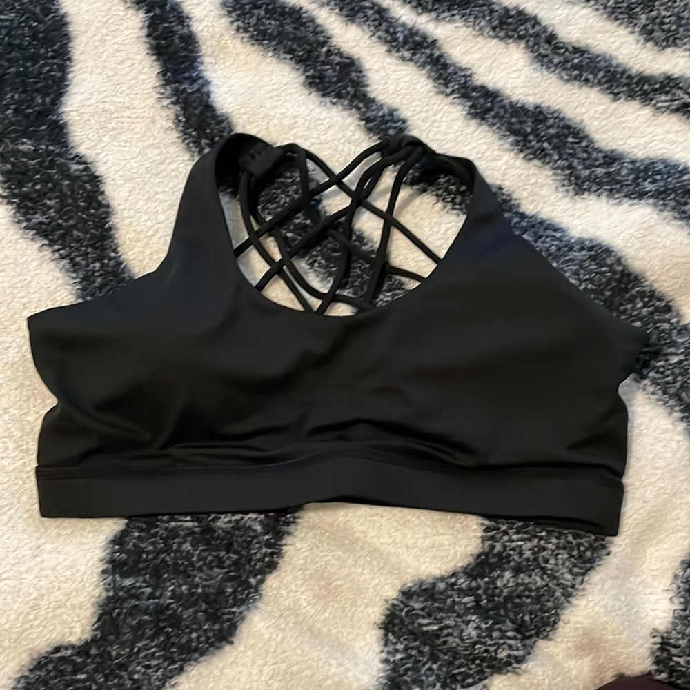CVG Black Sports Bra Large